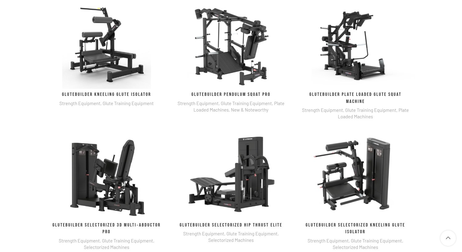 The rebuilt catalogue grid showing machines with their categories.